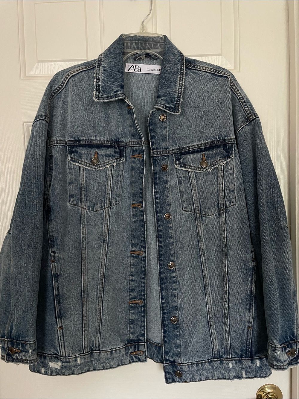 Zara oversized denim jacket